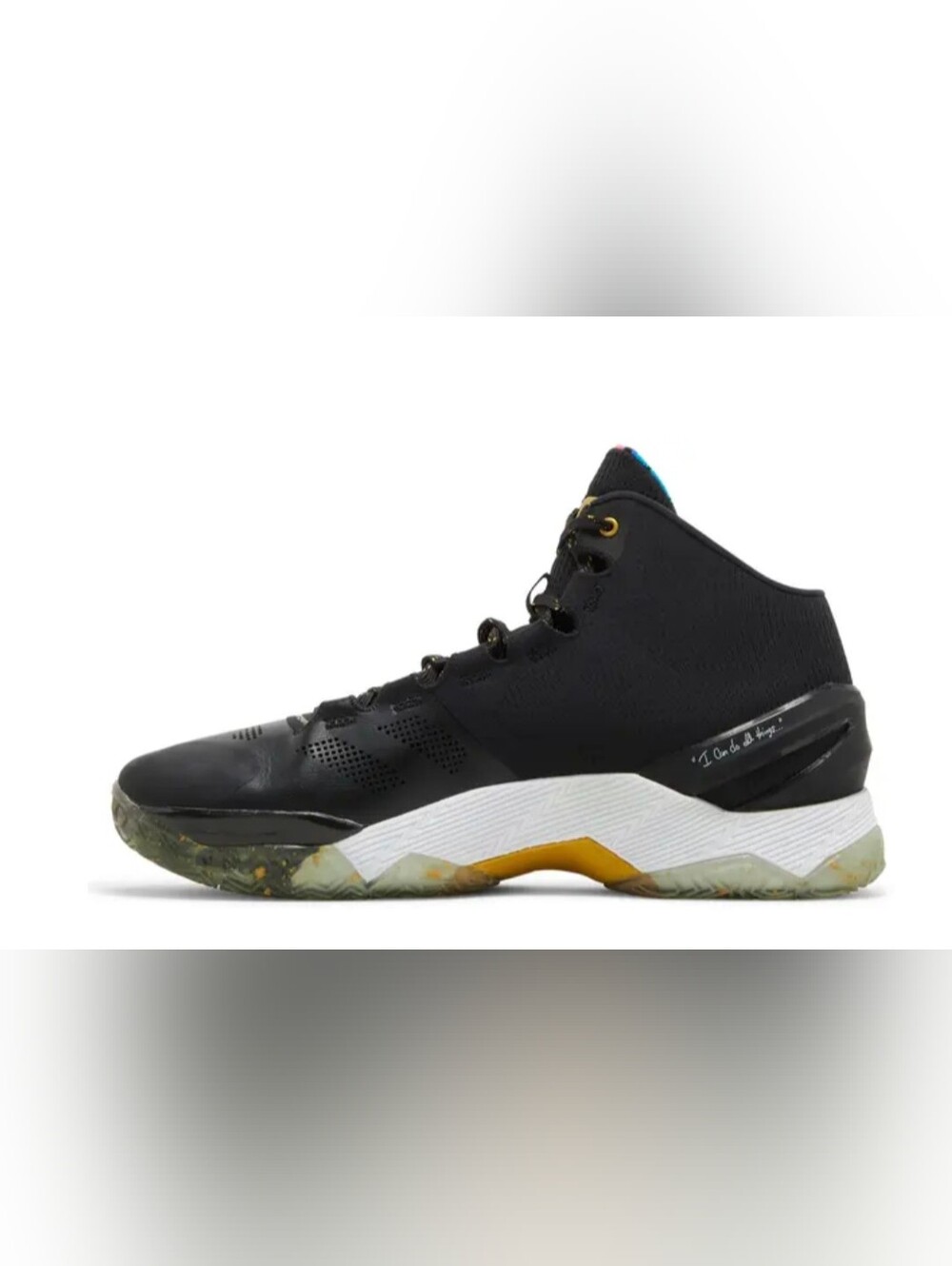 Under Armour Curry 2 Elite black and gold basketball shoes Size 10.5